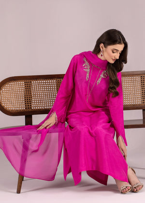Fuchsia Kurta Set for Women