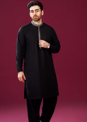 Black Shalwar Kameez for Men