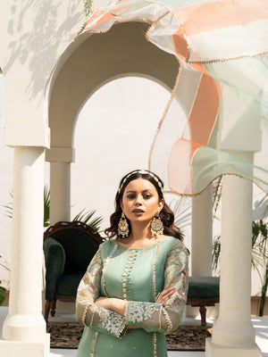 Mint green Sharara for Women