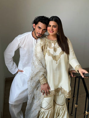 Off-white Gharara for Women
