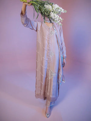 Lilac Kurta Set for Women