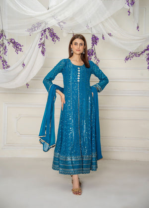 Blue Pishwas for Women