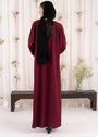 Maroon Abaya for Women