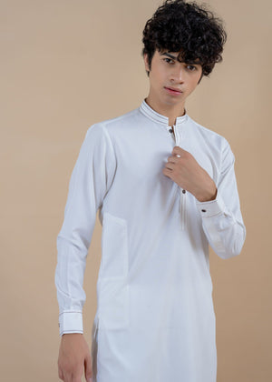 White Shalwar Kameez for Men