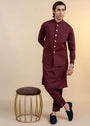 Maroon Waistcoat for Men