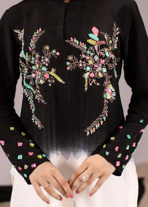 Black Kurta Set for Women