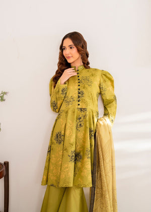Green Short Frock for Women