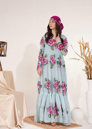 Aquamarine Pishwas for Women
