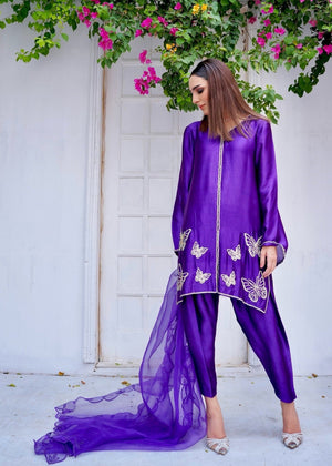 Purple Kurta Set for Women