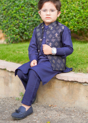 Dark blue Waistcoat for Boy