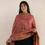 Coral pink Dupatta for Women
