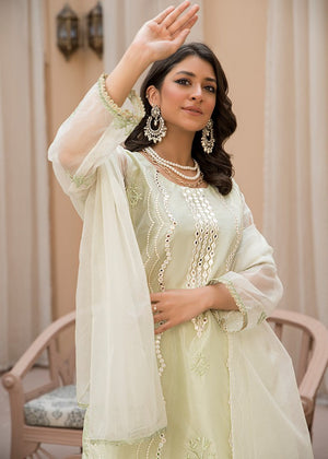 Pastel green Unstitched for Women
