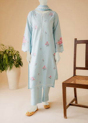 Powder blue Kurta Set for Women