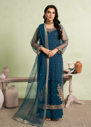 Sapphire blue Kurta Set for Women