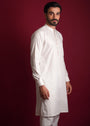 Pearl white Kurta Set for Men