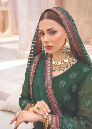 Dark green Unstitched for Women