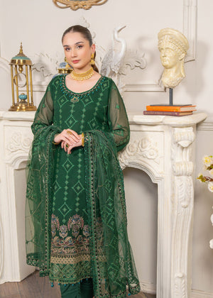 Dark green Unstitched for Women