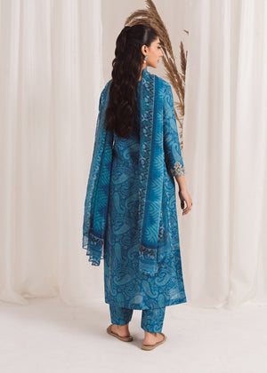Sky blue Kurta Set for Women