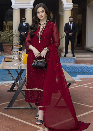 Maroon Unstitched for Women