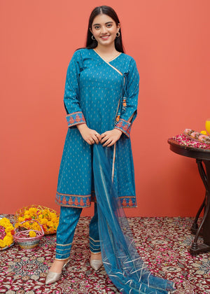 Blue Angrakha for Girl