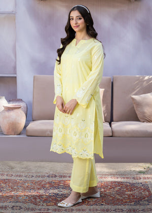 Lemon yellow Kurta Set for Women