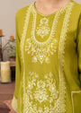 Neon green Kurta Set for Women