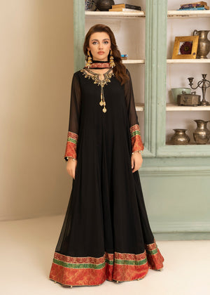 Jet black Maxi for Women