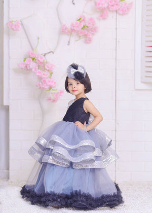 Grey Frock for Girl