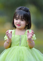 Apple green Frock for Girl