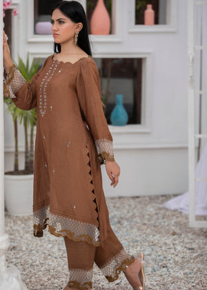 Brown Kurta Set for Women