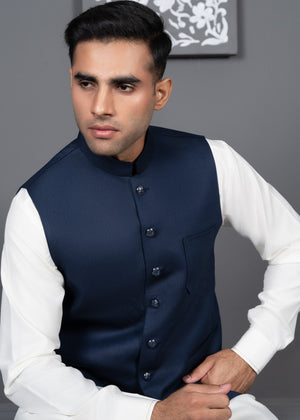 Navy blue Waistcoat for Men