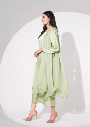 Sage green Kurta Set for Women