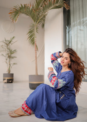 Royal blue Pishwas for Women