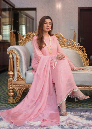 Bubblegum pink Kurta Set for Women