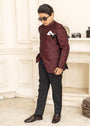 Maroon Prince Coat for Boy