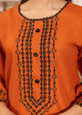 Rust orange Kurta Set for Women