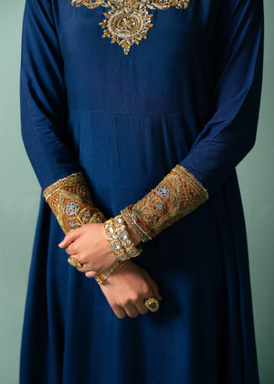 Navy blue Pishwas for Women