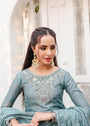 Ice blue Anarkali for Women
