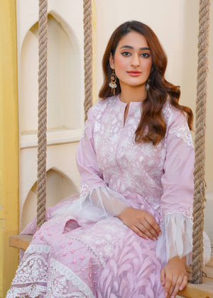 Lilac Kurta Set for Women