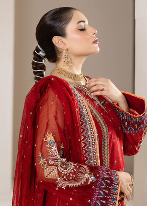 Red Kurta Set for Women