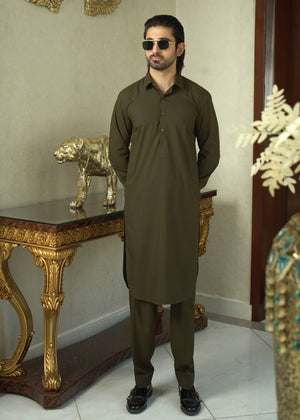Green Shalwar Kameez for Men