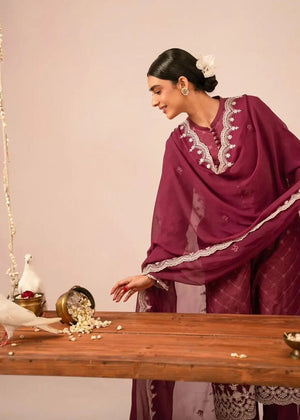 Burgundy Kurta Set for Women