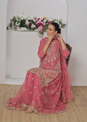 Bubblegum pink Sharara for Women