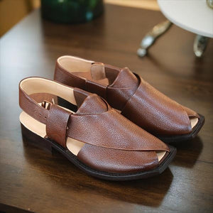 Brown Peshawri Chappal for Men