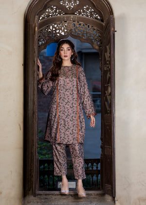 Chocolate brown Unstitched for Women