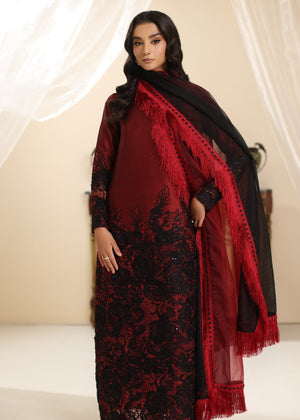 Red Kurta Set for Women