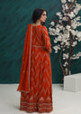 Rust orange Angrakha for Women