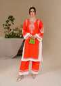 Red Kurta Set for Women