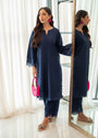 Royal blue Kurta Set for Women