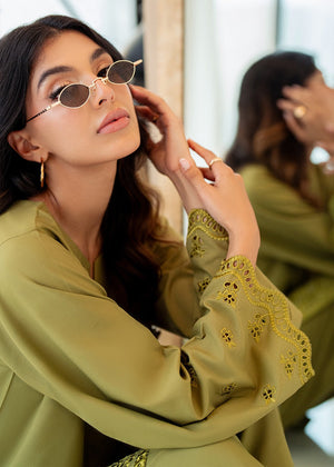 Olive Kurta Set for Women